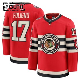 Maillot de Hockey Chicago Blackhawks Fanatics Premium NHL Nick Foligno 2024-25 Rouge Winter Classic - Enfant